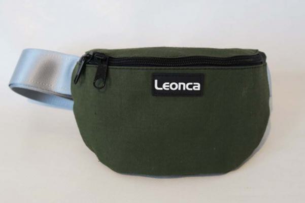 Hip Bag made from olive army tent canvas in 3 sizes