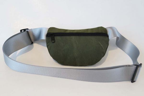 Hip Bag made from olive army tent canvas in 3 sizes