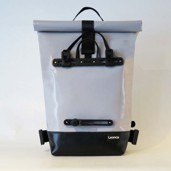 Upcycling Fahrradrucksack aus LKW-Plane,  Traktorschlauch und Autogurten