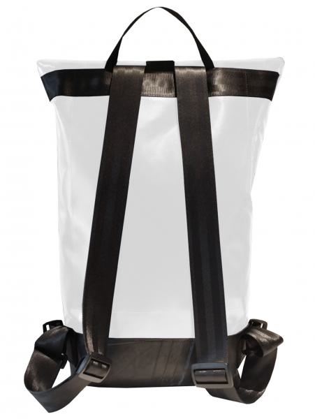 Upcycling Backpack made of Tarpaulin, tractor hose and Seatbelts in 12 different colors and 3 sizes