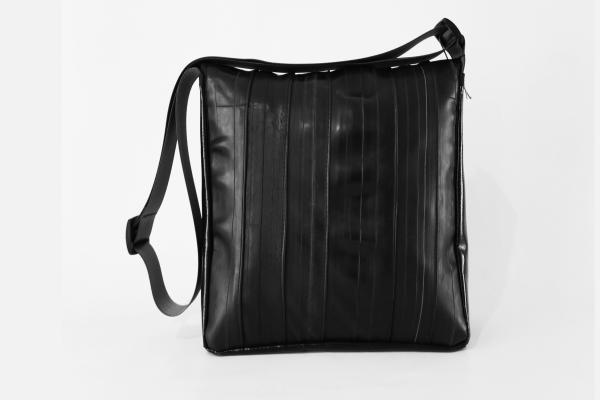 Upcycling Bags made from bicycle tubes and tarpaulin